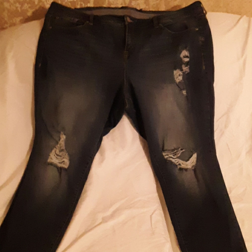 Torrid blue boyfriend jeans size 22